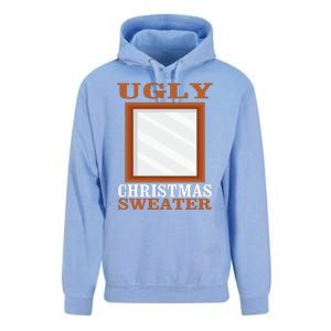 Ugly Christmas Sweater With Mirror Funny Xmas Idea Unisex Surf Hoodie