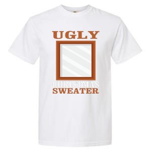 Ugly Christmas Sweater With Mirror Funny Xmas Idea Garment-Dyed Heavyweight T-Shirt