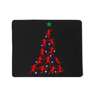 USA Christmas Soccer Jersey Xmas Tree Mousepad