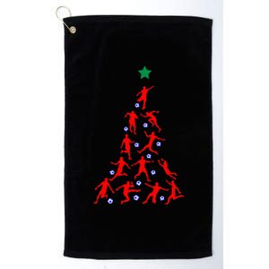 USA Christmas Soccer Jersey Xmas Tree Platinum Collection Golf Towel