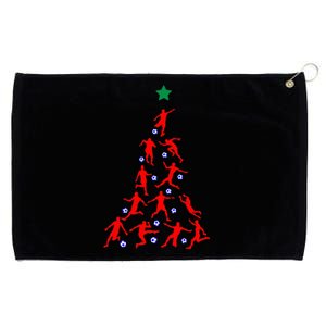 USA Christmas Soccer Jersey Xmas Tree Grommeted Golf Towel