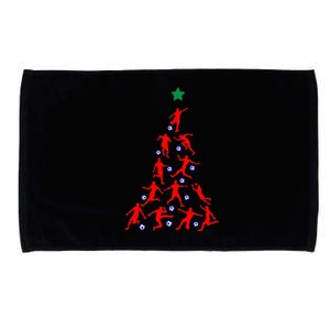 USA Christmas Soccer Jersey Xmas Tree Microfiber Hand Towel