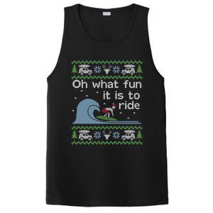 Ugly Christmas Surfer Surfing Surf Funny Gift PosiCharge Competitor Tank