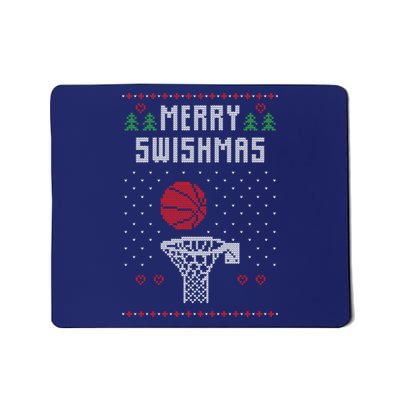 Ugly Christmas Sweater Basketball Funny For Sport Lover Mousepad