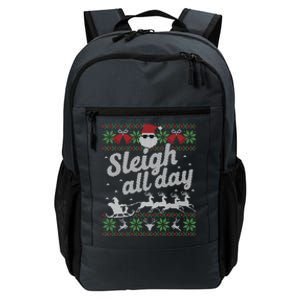 Ugly Christmas Santa Sleigh All Day Gift Daily Commute Backpack