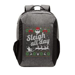 Ugly Christmas Santa Sleigh All Day Gift Vector Backpack