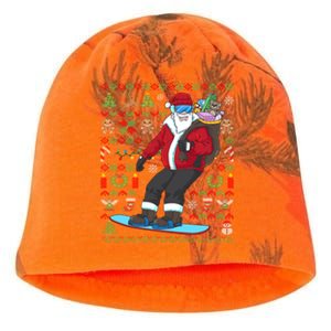 Ugly Christmas Snowboard Santa Ski Meaningful Gift Kati - Camo Knit Beanie