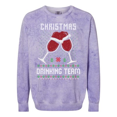 Ugly Christmas Sweater Alcohol Beer Ing Team Wine Meaningful Gift Colorblast Crewneck Sweatshirt