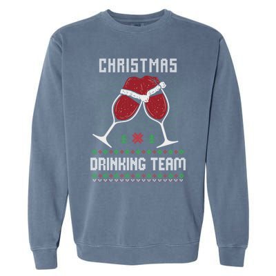 Ugly Christmas Sweater Alcohol Beer Ing Team Wine Meaningful Gift Garment-Dyed Sweatshirt