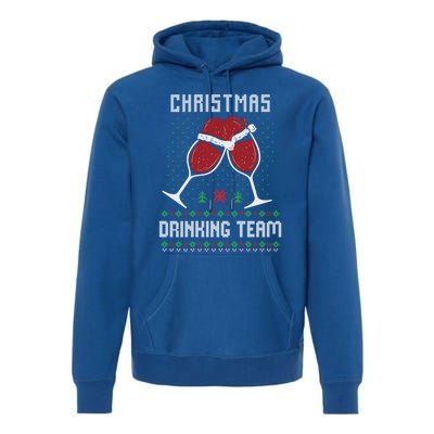 Ugly Christmas Sweater Alcohol Beer Ing Team Wine Meaningful Gift Premium Hoodie