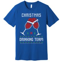 Ugly Christmas Sweater Alcohol Beer Ing Team Wine Meaningful Gift Premium T-Shirt