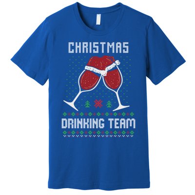 Ugly Christmas Sweater Alcohol Beer Ing Team Wine Meaningful Gift Premium T-Shirt