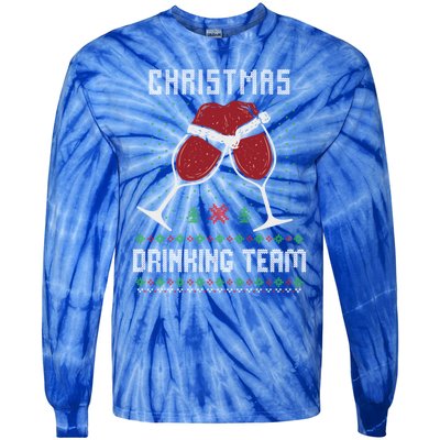 Ugly Christmas Sweater Alcohol Beer Ing Team Wine Meaningful Gift Tie-Dye Long Sleeve Shirt