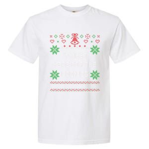 Ugly Christmas Sweater IM Just Here For The Cookies Gift Garment-Dyed Heavyweight T-Shirt