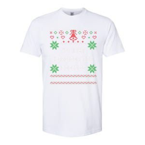 Ugly Christmas Sweater IM Just Here For The Cookies Gift Softstyle CVC T-Shirt