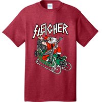 Ugly Christmas Sweater Sleigher Heavy Metal Santa Xmas T-Shirt