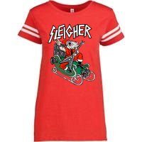 Ugly Christmas Sweater Sleigher Heavy Metal Santa Xmas Enza Ladies Jersey Football T-Shirt