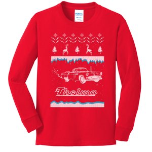 Ugly Christmas Sweater For Thelma Lover Kids Long Sleeve Shirt