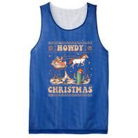 Ugly Cowboy Santa Riding Horse Howdy Christmas Mesh Reversible Basketball Jersey Tank