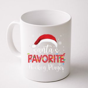 Ugly Christmas SantaS Favorite Hockey Player Xmas Gift Coffee Mug