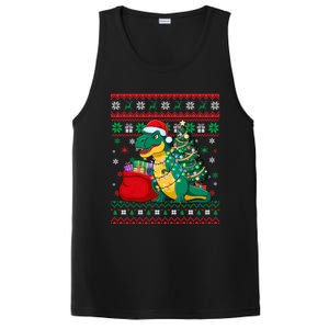 Ugly Christmas Snow Santa Hat Lights Snowflakes Trex Great Gift PosiCharge Competitor Tank