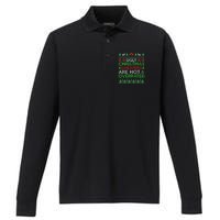 Ugly Christmas Sweaters Are Hot Overrated Funny Xmas Performance Long Sleeve Polo