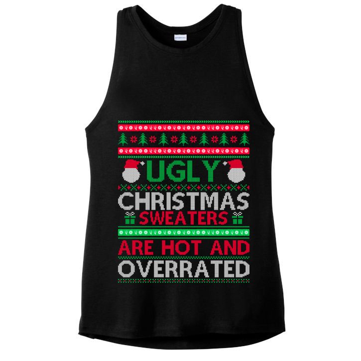 Ugly Christmas Sweaters Are Hot And Overrated Ladies PosiCharge Tri-Blend Wicking Tank