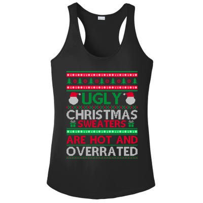 Ugly Christmas Sweaters Are Hot And Overrated Ladies PosiCharge Competitor Racerback Tank