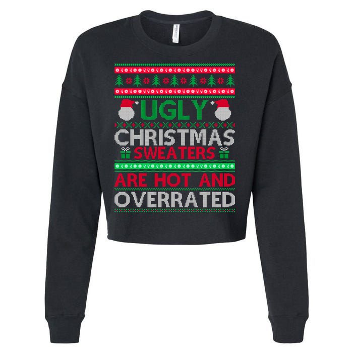 Ugly Christmas Sweaters Are Hot And Overrated Cropped Pullover Crew