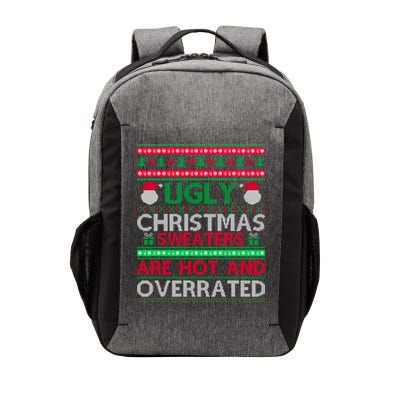 Ugly Christmas Sweaters Are Hot And Overrated Vector Backpack