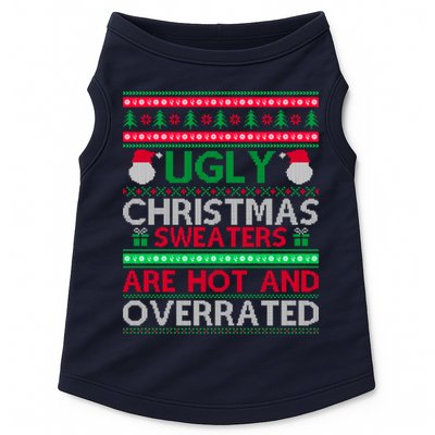Ugly Christmas Sweaters Are Hot And Overrated Doggie Tank