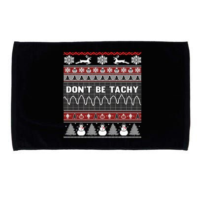 Ugly Christmas Sweater For Nurse Healthcare Ambulance Gift Microfiber Hand Towel