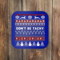 Ugly Christmas Sweater For Nurse Healthcare Ambulance Gift Coaster