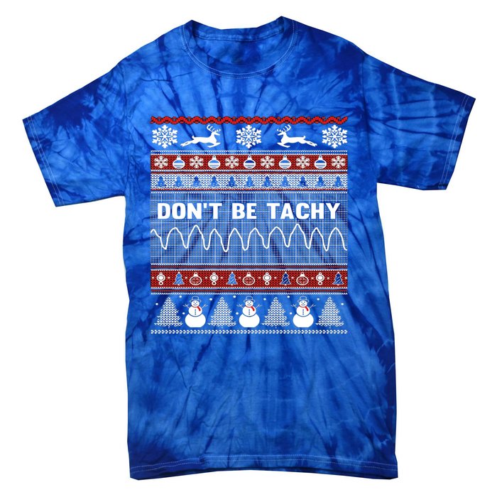 Ugly Christmas Sweater For Nurse Healthcare Ambulance Gift Tie-Dye T-Shirt