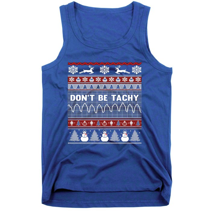 Ugly Christmas Sweater For Nurse Healthcare Ambulance Gift Tank Top