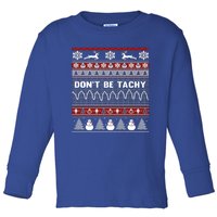 Ugly Christmas Sweater For Nurse Healthcare Ambulance Gift Toddler Long Sleeve Shirt