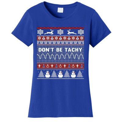 Ugly Christmas Sweater For Nurse Healthcare Ambulance Gift Women's T-Shirt