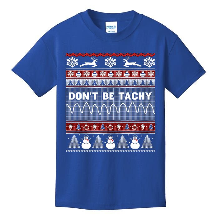 Ugly Christmas Sweater For Nurse Healthcare Ambulance Gift Kids T-Shirt