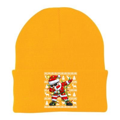 Ugly Christmas Sweater Dabbing Santa Meaningful Gift Knit Cap Winter Beanie