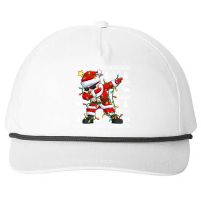 Ugly Christmas Sweater Dabbing Santa Meaningful Gift Snapback Five-Panel Rope Hat