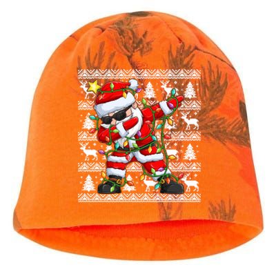 Ugly Christmas Sweater Dabbing Santa Meaningful Gift Kati - Camo Knit Beanie