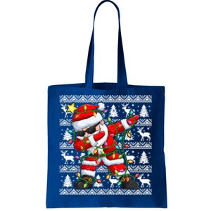 Ugly Christmas Sweater Dabbing Santa Meaningful Gift Tote Bag