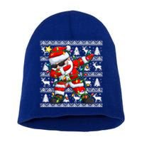 Ugly Christmas Sweater Dabbing Santa Meaningful Gift Short Acrylic Beanie