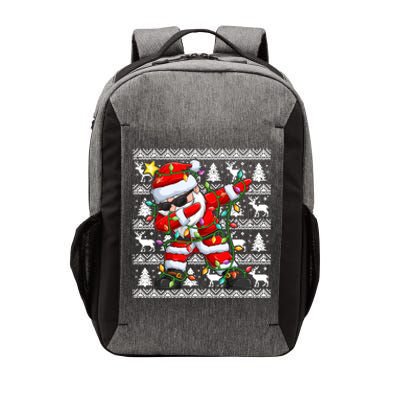 Ugly Christmas Sweater Dabbing Santa Meaningful Gift Vector Backpack