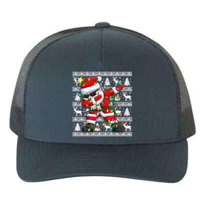 Ugly Christmas Sweater Dabbing Santa Meaningful Gift Yupoong Adult 5-Panel Trucker Hat