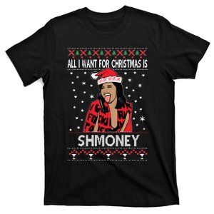 Ugly Christmas Sweater Cardi B All I Want For Christmas Is Shmoney T-Shirt