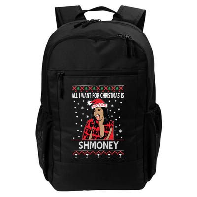 Ugly Christmas Sweater Cardi B All I Want For Christmas Is Shmoney Backpack
