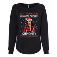 Ugly Christmas Sweater Cardi B All I Want For Christmas Is Shmoney Womens California Wash Sweatshirt