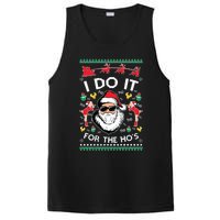 Ugly Christmas Sweater Santa Claus I Do It For The Hos PosiCharge Competitor Tank