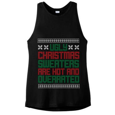 Ugly Christmas Sweaters Are Hot And Overrated Ladies PosiCharge Tri-Blend Wicking Tank
